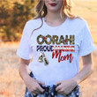 Personalized Female Veteran Shirt, Oorah, Proud Marine Mom Unisex T-Shirt KM0804