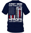 Female Veteran Shirt, Mother's Day Gift For Mom, Army Mom Some People Look Up T-Shirt - ATMTEE