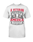Female Veteran Shirt Veteran Definition A Veteran Is Someone Who At One Point In Their Life T-Shirt