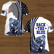 Veteran Shirt, Police Shirt, Back The Blue All Over Printed Shirt