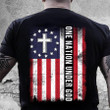 Veteran Shirt, One Nation Under God Christian American Flag T-Shirt KM2906 - ATMTEE