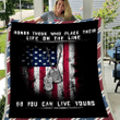 Veteran Blanket - Warrior, Soldier, Blanket For Veteran, Us Veteran, Quotes Blanket, Veteran ATM-USBl16 Fleece Blanket - ATMTEE