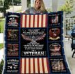 Veteran Blanket - Soldier, Blanket For Veteran, Us Veteran, Veteran ATM-USBl35 Fleece Blanket - ATMTEE