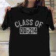Class Of DD-214 T-Shirt Retro Tee Military Veteran Shirt Army Retirement Gifts Ideas 2023