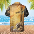 Lion Jesus Cross Sunrise Christianity Hawaiian Shirt