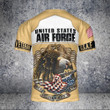 Veteran Shirt, USAF Veteran, U.S Air Force Veteran, These Color Don't Run 3D Shirt All Over Printed Shirts