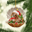 Cavalier King Charles Spaniel Dog Pearl In Christmas NI0412006XB Ornaments