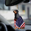 Rottweiler American Patriot Flag YC2012106CL Ornaments