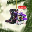 Personalized Purple Motocross Shoes And Helmet NI1612002YC Ornaments