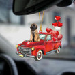 Leonberger Red Sports Car YC2012431CL Ornaments