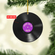 Personalized Purple Vinyl Records NI1112012XR Ornaments