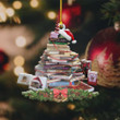 Book Tree Merry Christmas NI0812004XR Ornaments