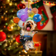 Yorkshire Terrier Dog Flying With Bubbles YC0611598CL Ornaments