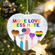 LGBT More Love Heart YC0611063CL Ornaments