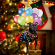 Staffordshire Bull Terrier Flying With Bubbles YC0611473CL Ornaments
