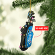 Personalized Blue Christmas Golf Bag XS0511021XB Ornaments