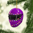 Purple Drag Racing Helmet NI2411019XB Ornaments