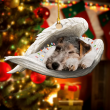 Sleeping Fox Terrier Angel YC0611631CL Ornaments
