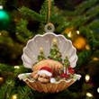 Poodle Sleeping Pearl In Christmas YC0711221CL Ornaments
