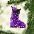 Purple Ski Boots NI0112007XB Ornaments