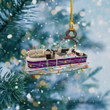 Christmas Purple Pontoon NI1211001XR Ornaments