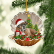 Boxer Dog Pearl In Christmas NI0312016XB Ornaments, 2D Flat Ornament