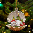 West Highland White Terrier Sleeping Pearl In Christmas YC0711284CL Ornaments, 2D Flat Ornament