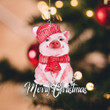 Merry Christmas Cute Pig Christmas NI2010227YT Ornaments, 2D Flat Ornament
