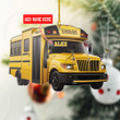Personalized School Bus XS0711010YC Ornaments, 2D Flat Ornament
