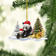 Panda Christmas NI1611042YR Ornaments, 2D Flat Ornament