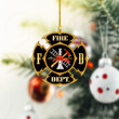 Firefighter Volunteer Fire Department NI1711032YC Ornaments, 2D Flat Ornament