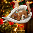 Sleeping Cockapoo Dog Angel YC0611494CL Ornaments, 2D Flat Ornament