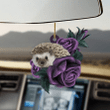 Hedgehog Purple Rose YC0611949CL Ornaments