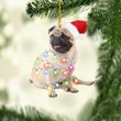 Christmas Pug Dog XS0511003YC Ornaments