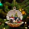 German Shepherd Sleeping Pearl In Christmas YC0711266CL Ornaments