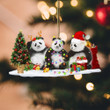 Pandas Christmas NI2710008XR Ornaments, 2D Flat Ornament