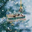 Christmas Teal Pontoon NI1211002XR Ornaments