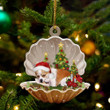 Chihuahua Sleeping Pearl In Christmas YC0711104CL Ornaments, 2D Flat Ornament