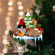 Fox Christmas Gnomes Party YC0711189CL Ornaments, 2D Flat Ornament