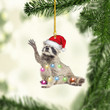 Raccoon Christmas NI1711035YR Ornaments, 2D Flat Ornament