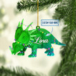 Personalized Dinosaurs Nasutoceratops NI0212005YI Ornaments, 2D Flat Ornament