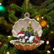 Cavalier King Charles Spaniel Sleeping Pearl In Christmas YC0711118CL Ornaments, 2D Flat Ornament