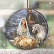 Our Savior Is Born Jesus Christmas YW0511035CL Ornaments, 2D Flat Ornament