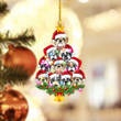 French Bulldog Christmas Tree NI3011020YC Ornaments, 2D Flat Ornament