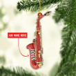 Personalized Saxophone NI0212023YR Ornaments, 2D Flat Ornament