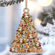 Sloth Christmas YC0811177CL Ornaments, 2D Flat Ornament
