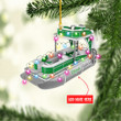 Personalized Pontoon Boat NI1811021YC Ornaments, 2D Flat Ornament