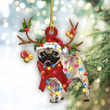 Pug Christmas YC0811125CL Ornaments