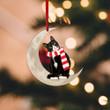 Tuxedo Cat And Moon NI2011007XR Ornaments, 2D Flat Ornament