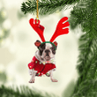 French Bulldog Christmas NI2411012XB Ornaments, 2D Flat Ornament